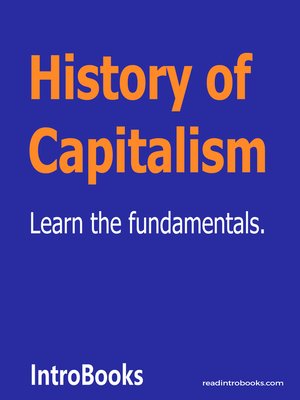 cover image of History of Capitalism